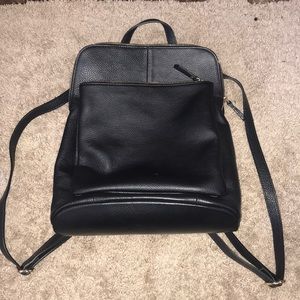 Leather backpack